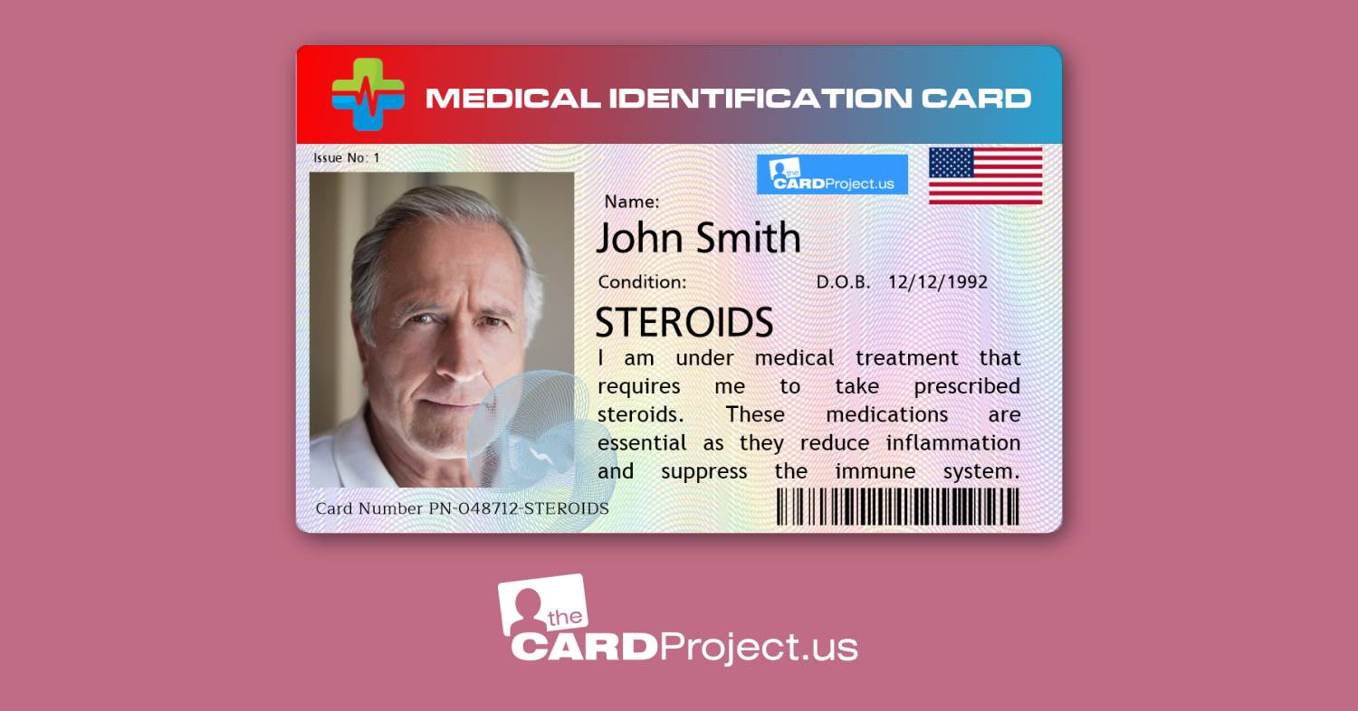 Steroid Premium Medical Card (FRONT)